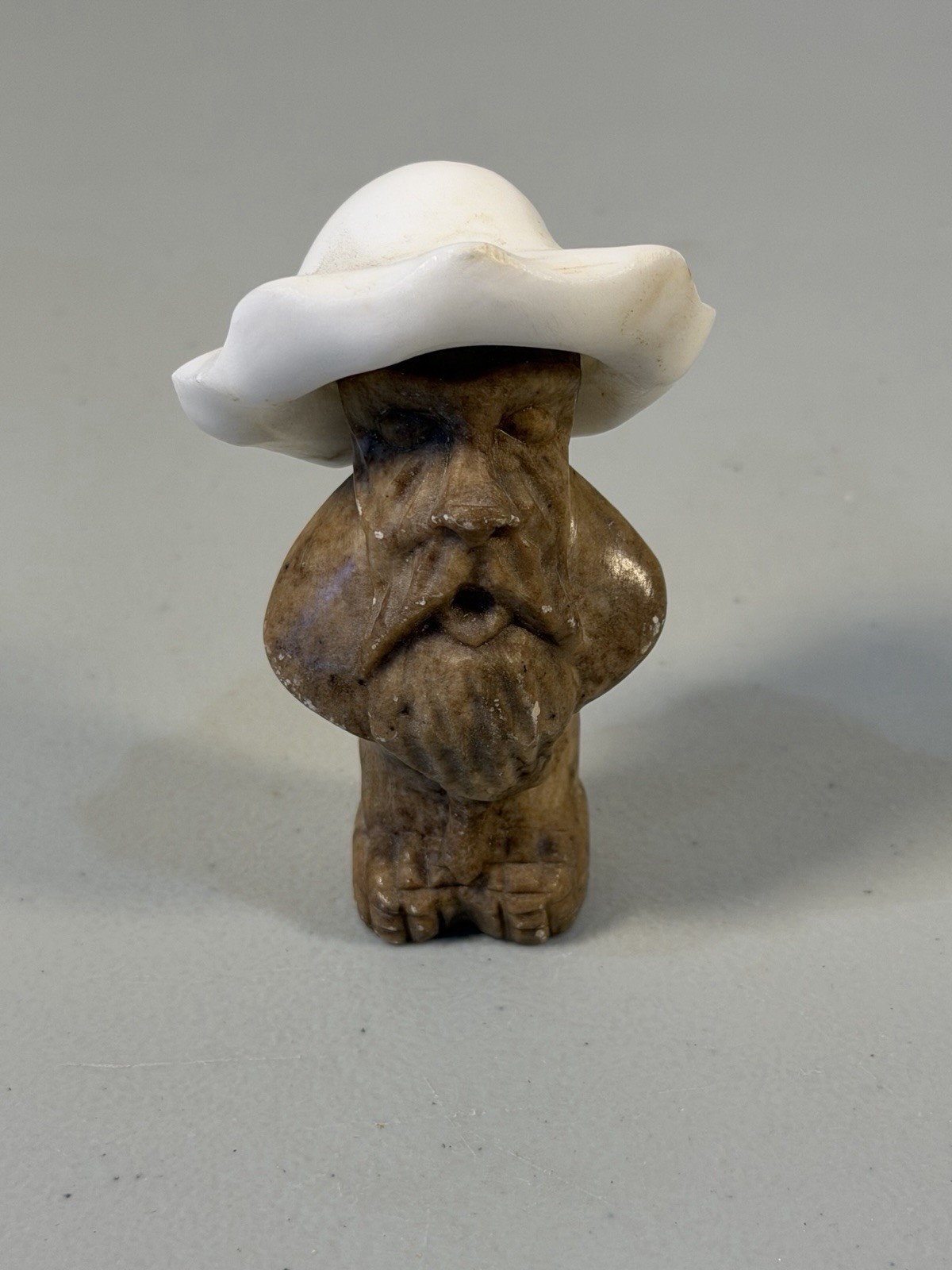 Vintage Original Russian Stone Troll Figurine 4” Tall HTF