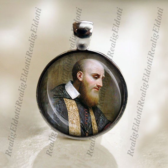 St. Francis de Sales - Catholic Medal Pendant Christian Religious Jewelry