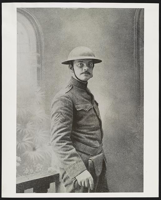 Photo:Joyce Kilmer 1910s Uniform Portrait 165th Infantry Regiment Poet