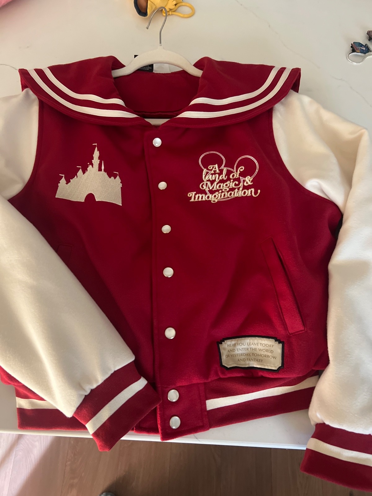 Disney Imagination varsity jacket adult women’s size medium