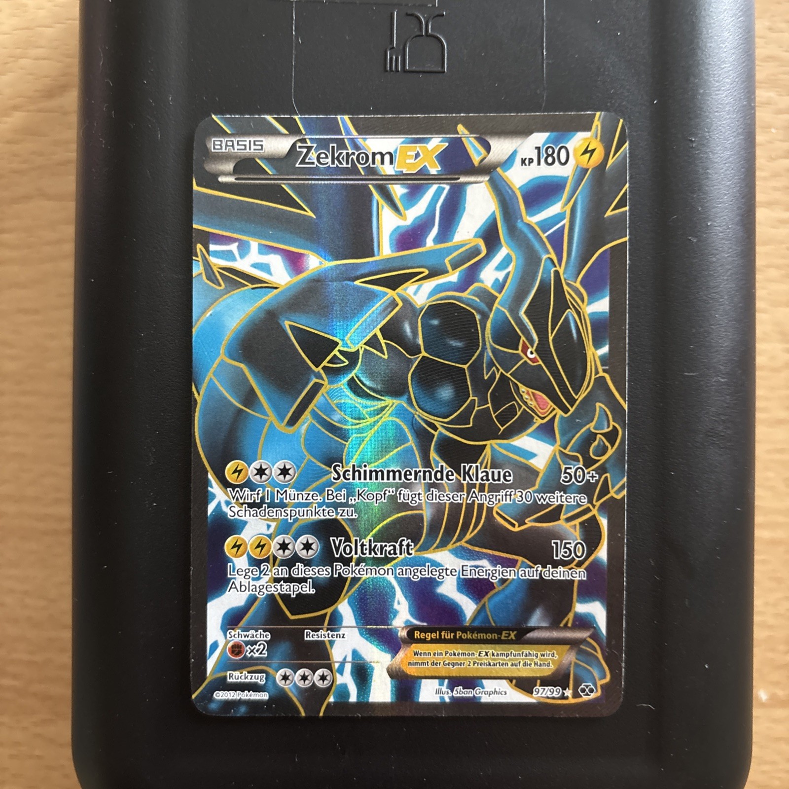 Pokemon TCG - Zekrom EX Full Art 97/99 Next Destinies 2012 B&W Card