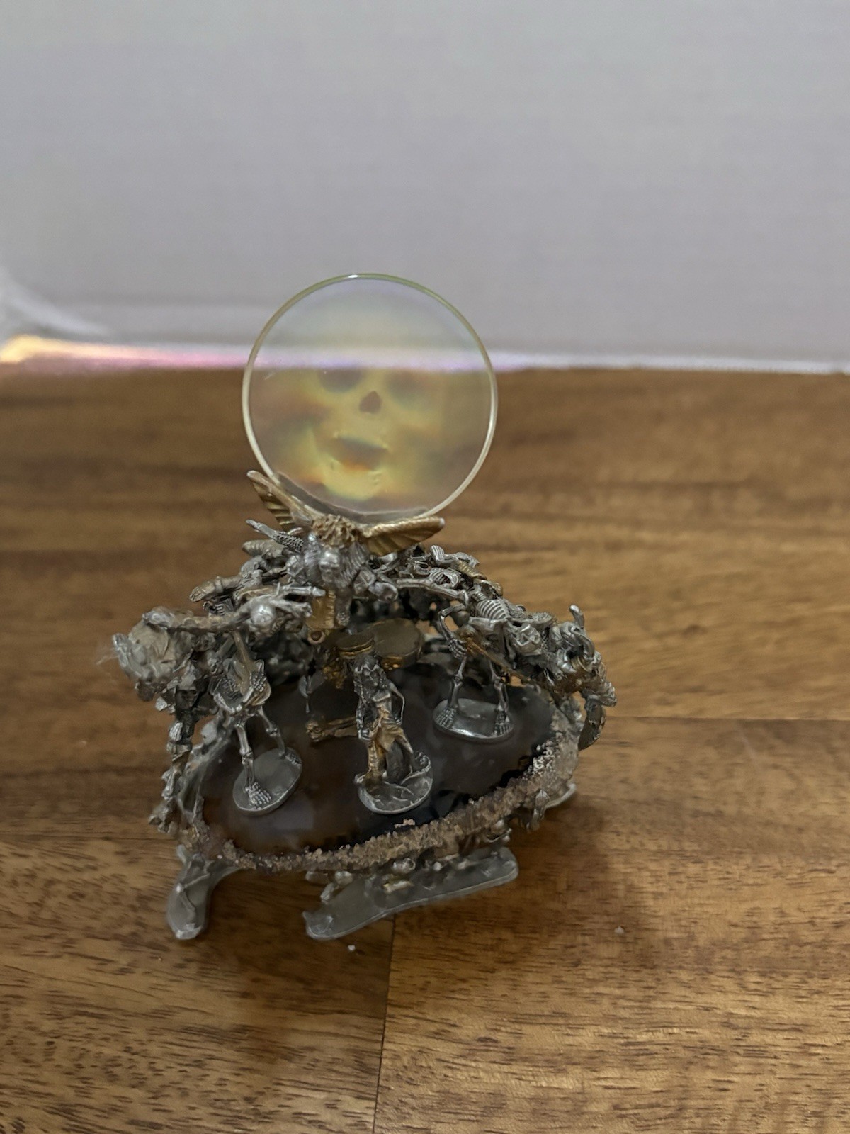 Vintage Ral Partha Pewter  Necromancer's Throne of Bones  Sculpture - Custom