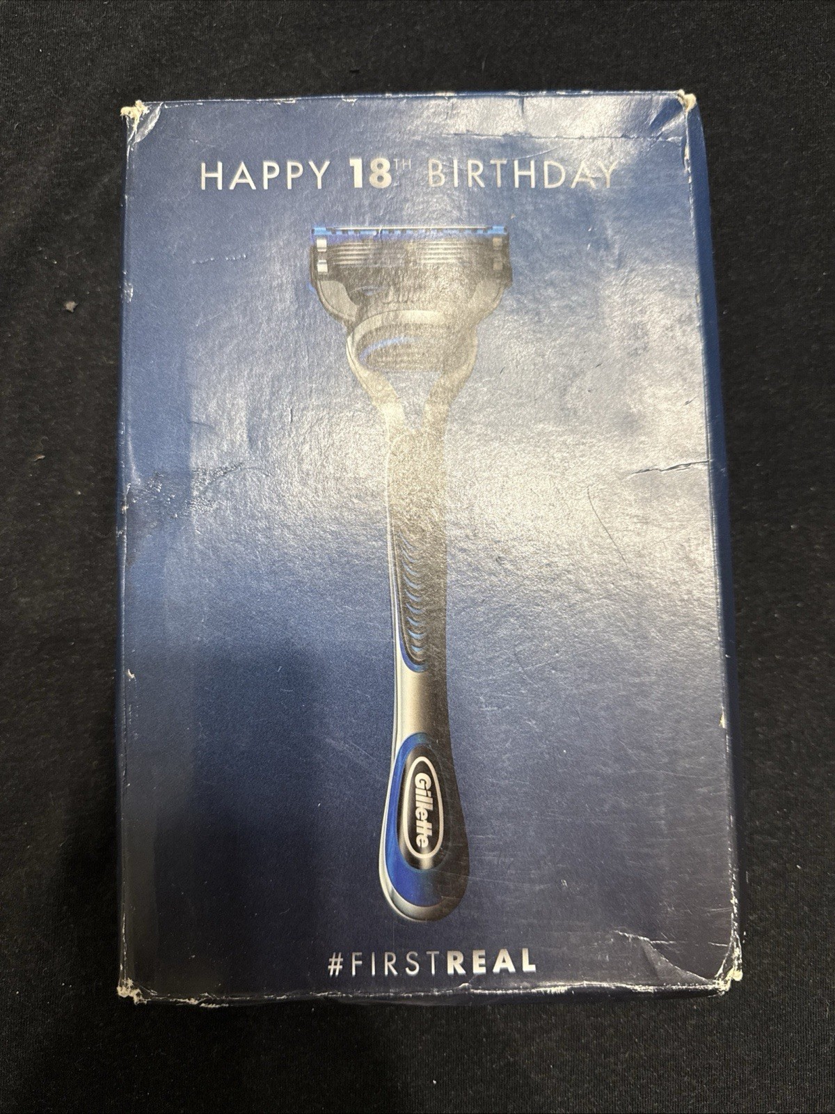 Happy 18th Birthday Gillette FirstReal Razor - New In Box - Sealed