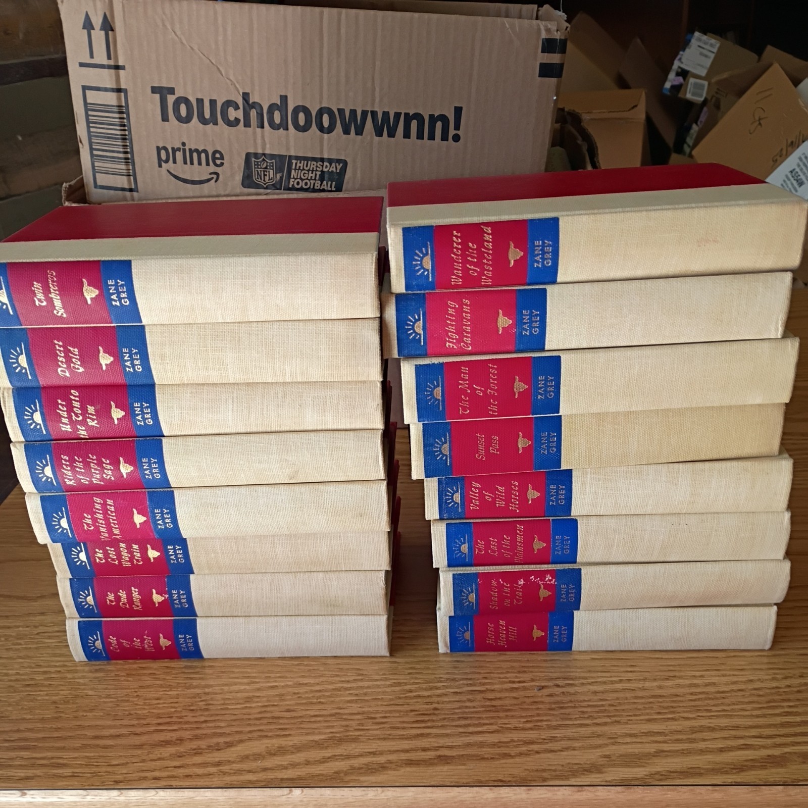 Zane Grey Western Classics Hardcover Lot of 16 Matching Volumes