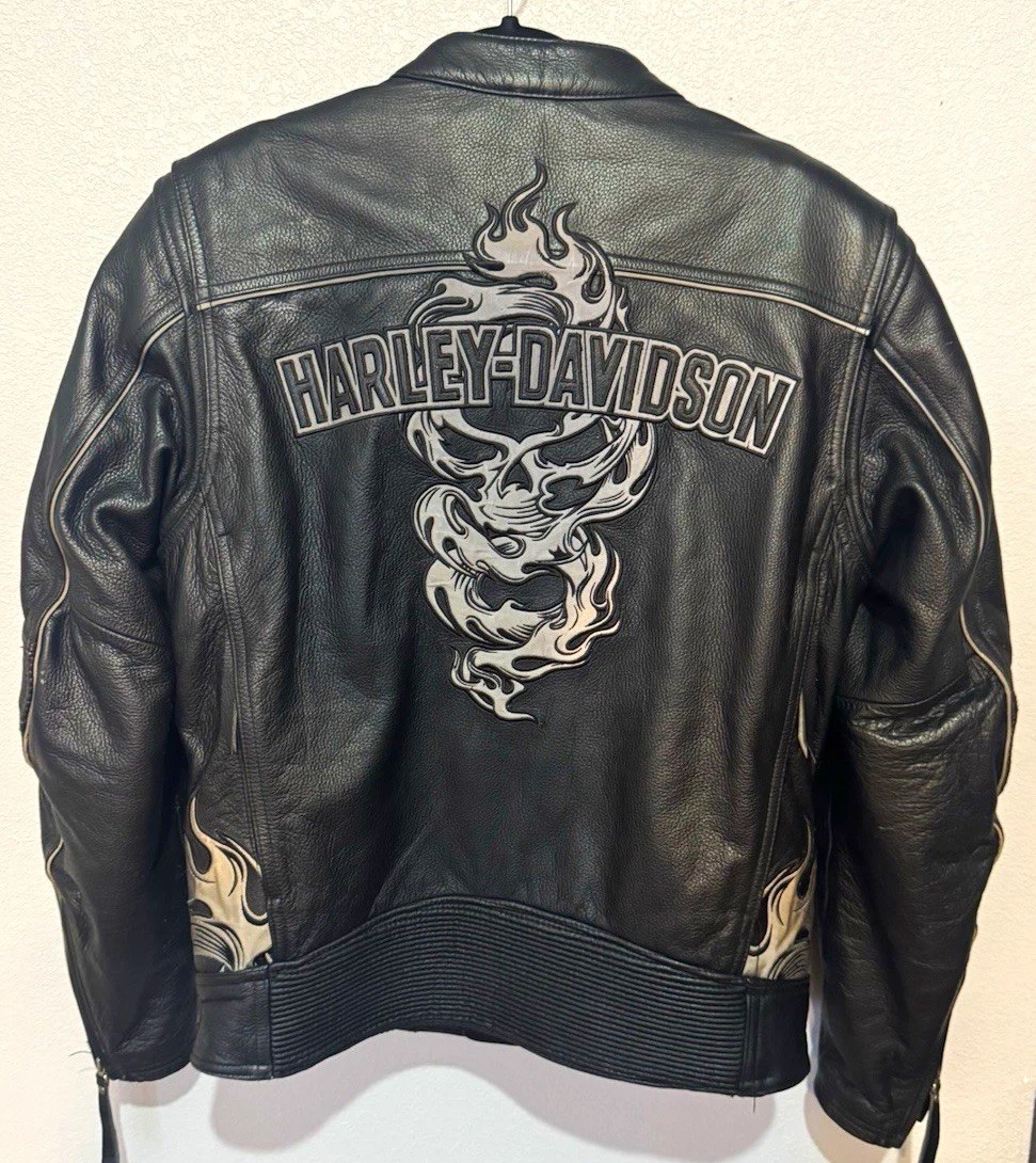Harley-Davidson Men’s Element 360 Genuine MotorClothes Black Leather Jacket