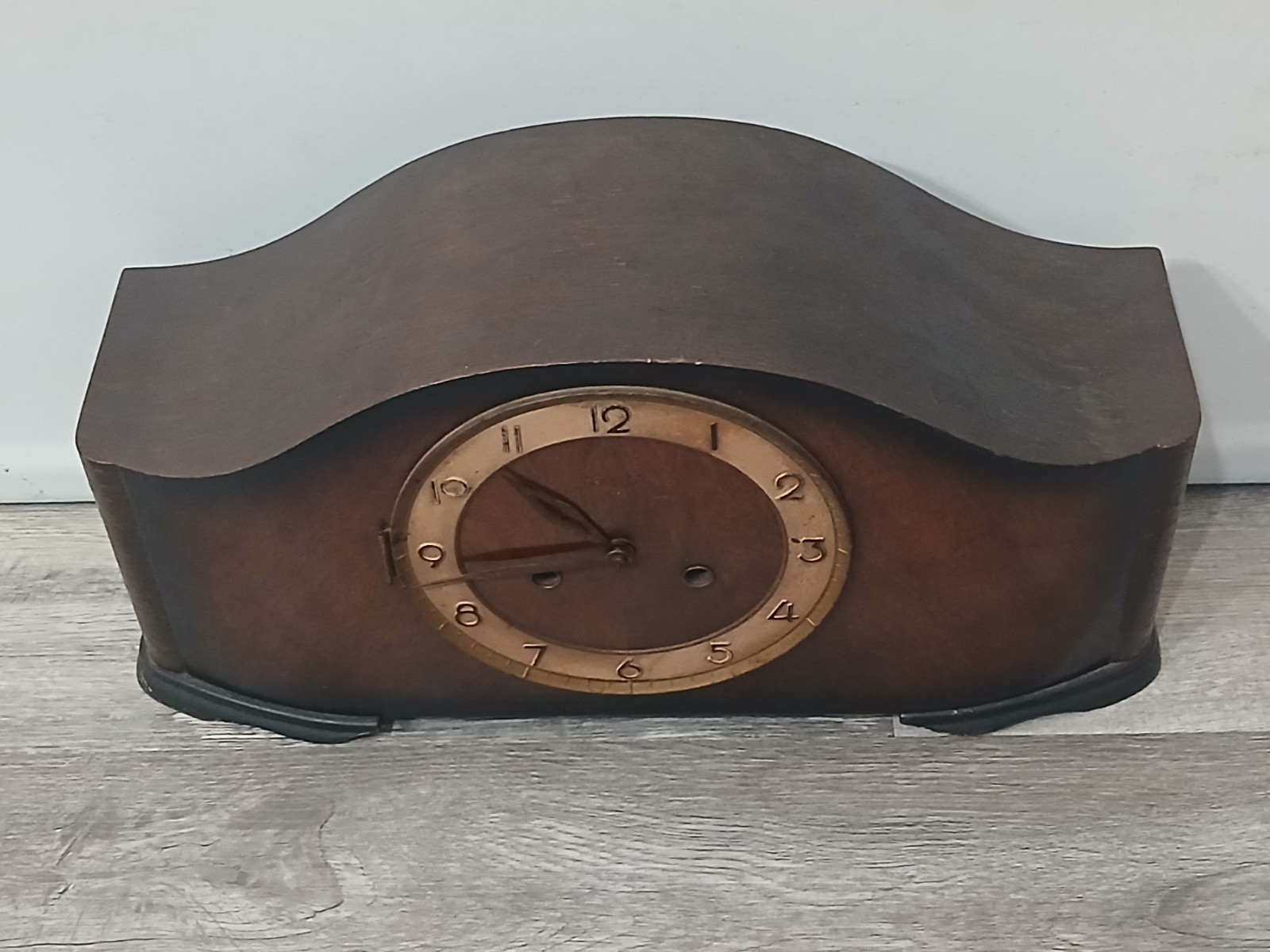 1930s Junghans Handmade Hand Crank 8-Day Mantle/Clock From Germany Missing Glass