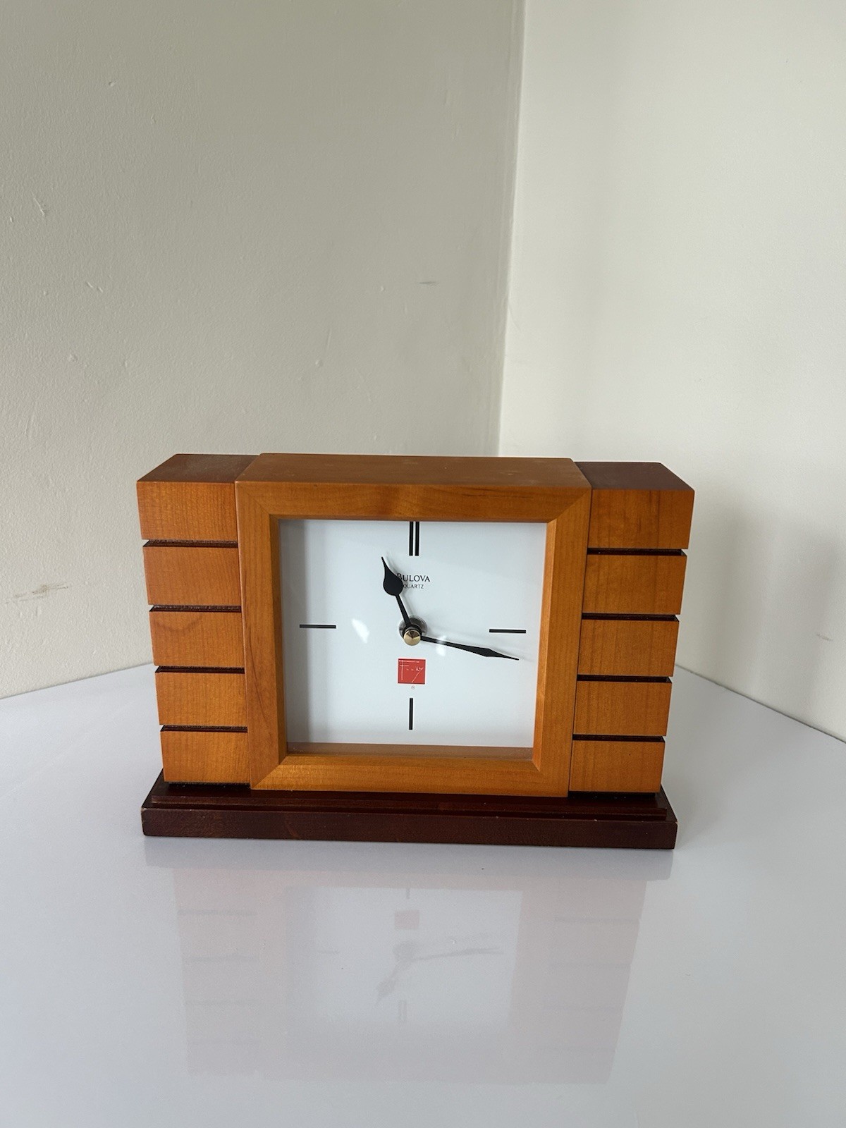 Bulova Frank Lloyd Wright Mantle Clock Usonian II Design