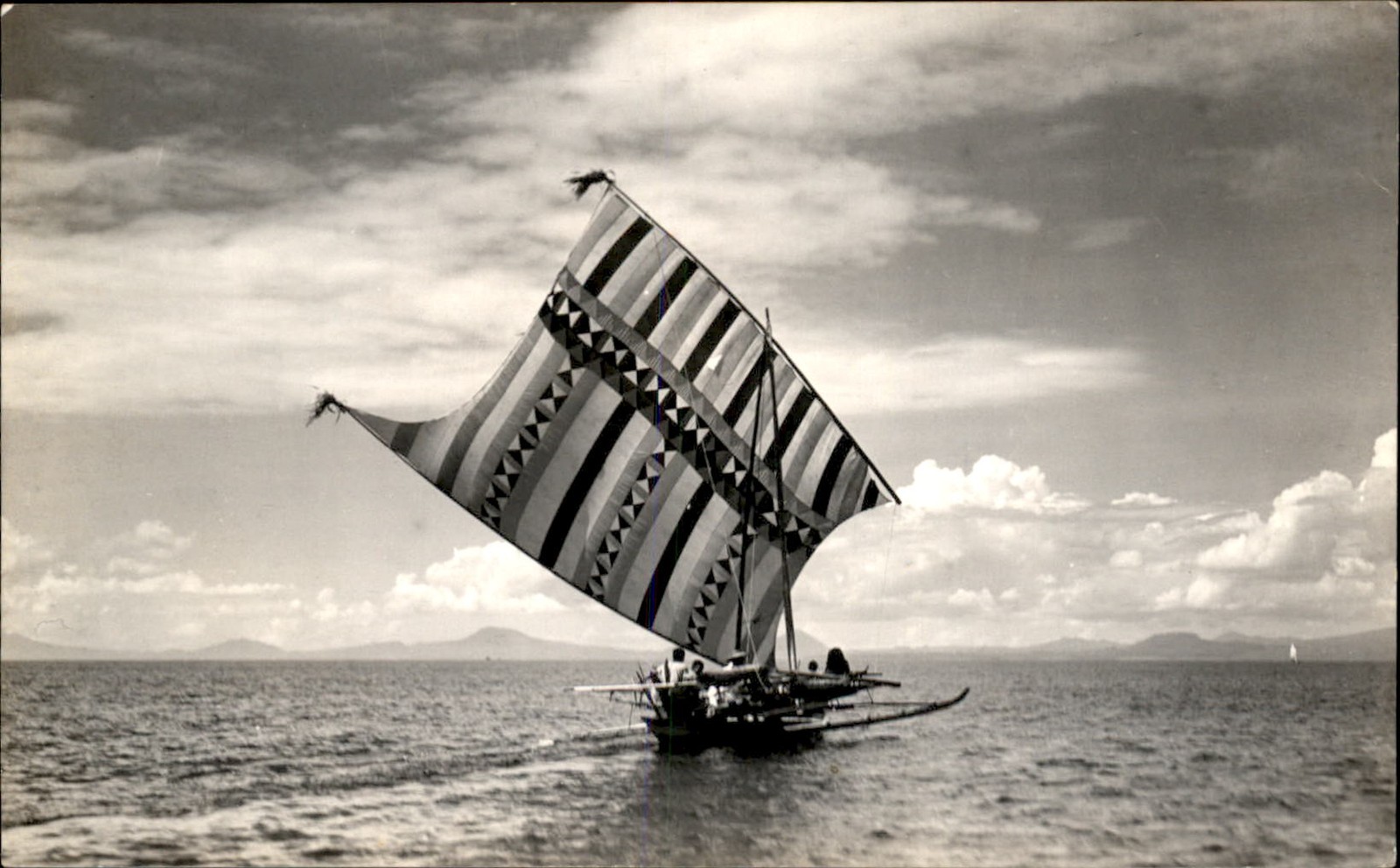 Moro Philippines Vinta Sailboat c1920s Real Photo Vintage Postcard bhn Moro Philippines Vinta Sailboat c1920s Real Photo Vintage Postcard bhn