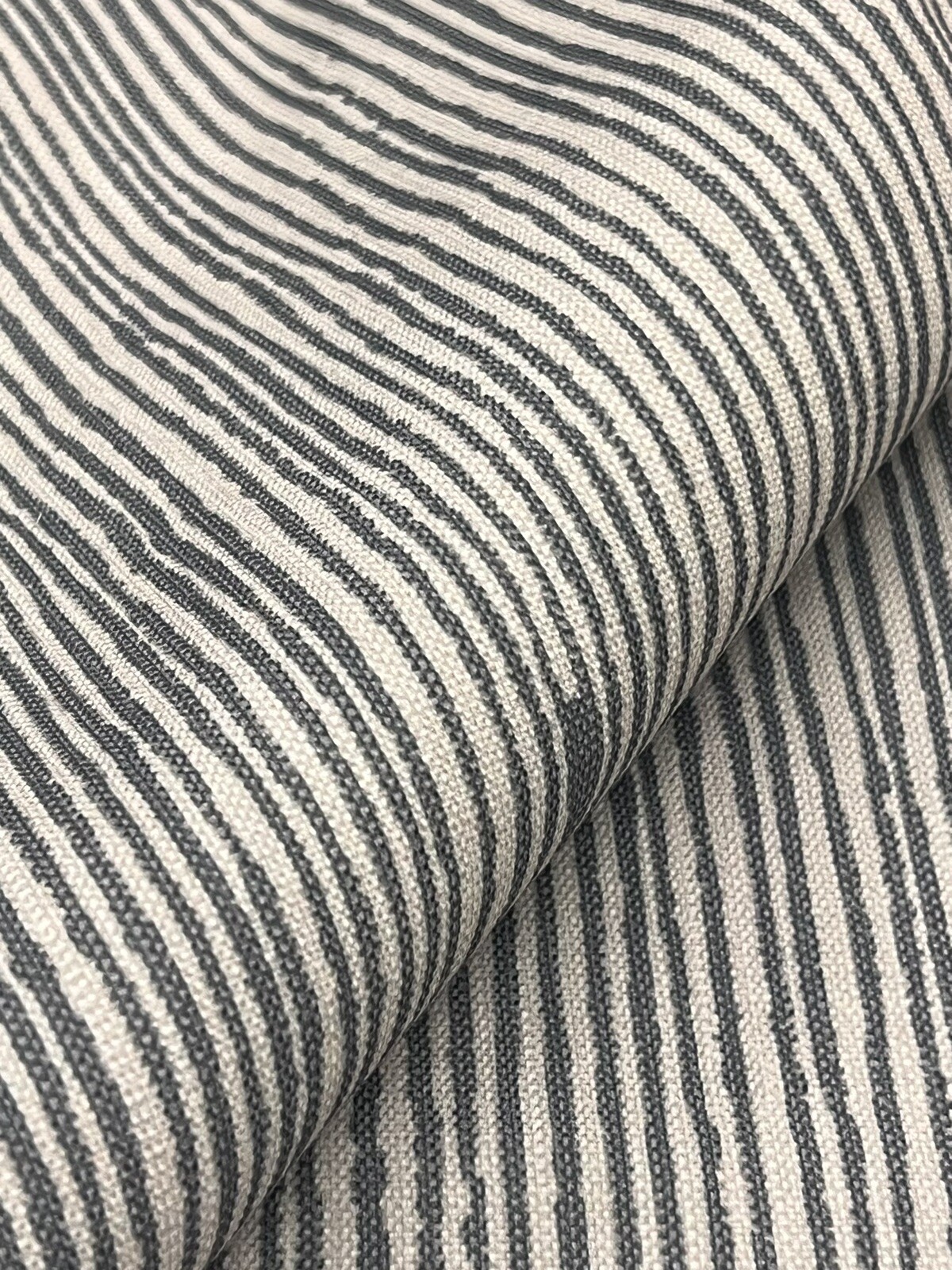 Groundworks OUTDOOR Lines Stripe Upholstery Fabric- Vertex / Pyrite 5.80 yds