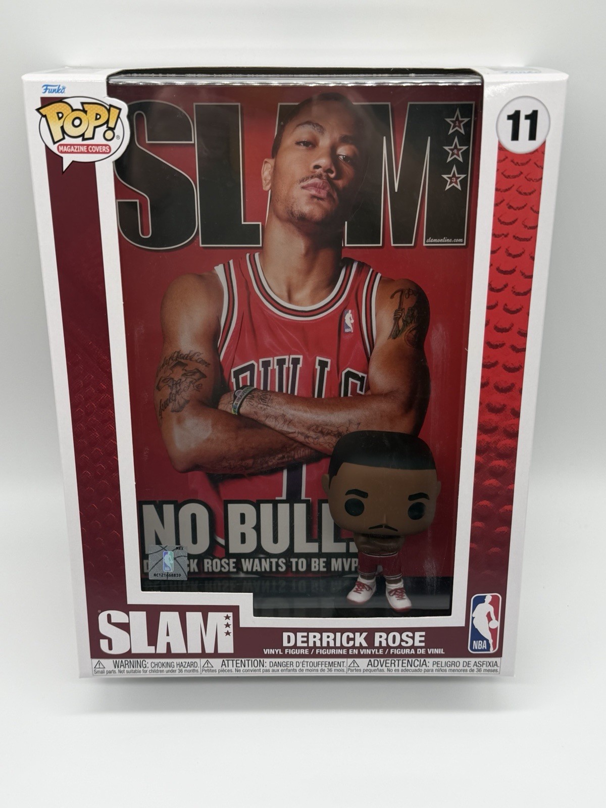 Derrick Rose NBA Funko Pop #11 SLAM Magazine Cover. Rare Chicago Bulls Figure