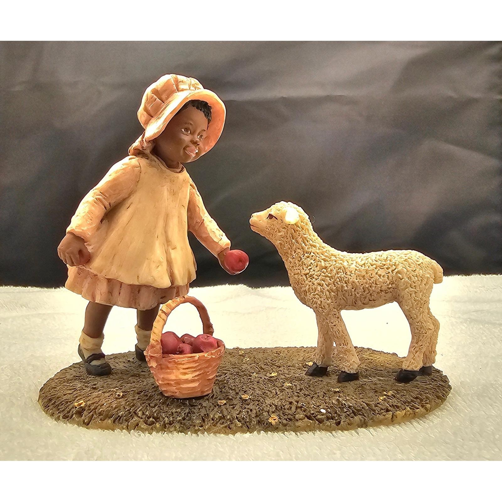 Enesco Miss Martha\'s Collection Sara Lou Here Lammie Figurine 443301 1991 Boxed
