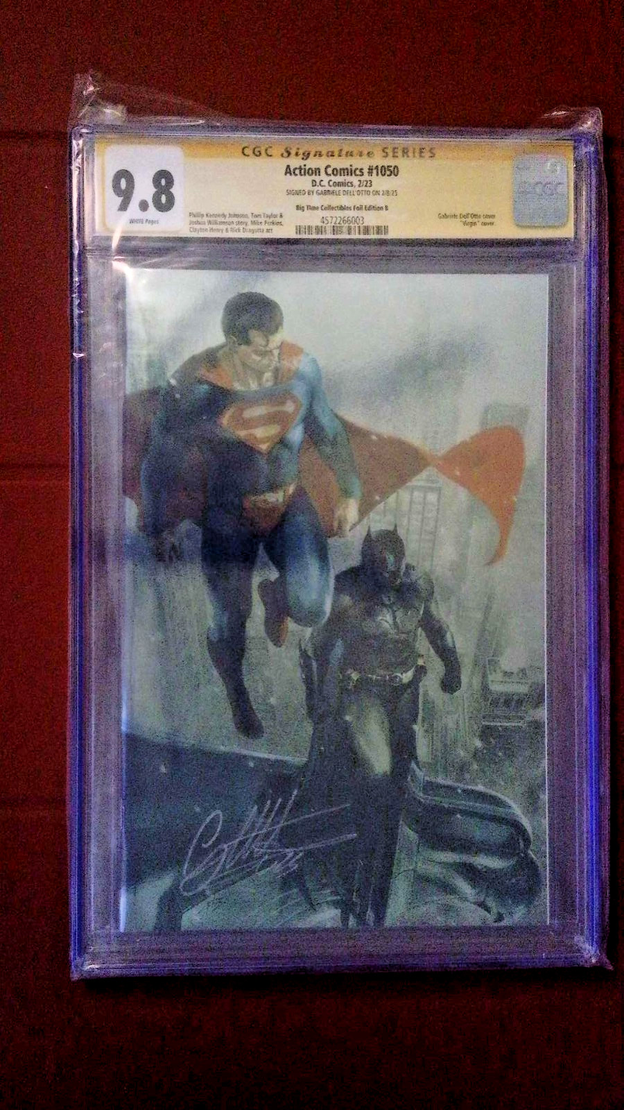 Action Comics #1050 Dell'Otto Cover Signed (CGC 9.8) 2023 Megacon BTC