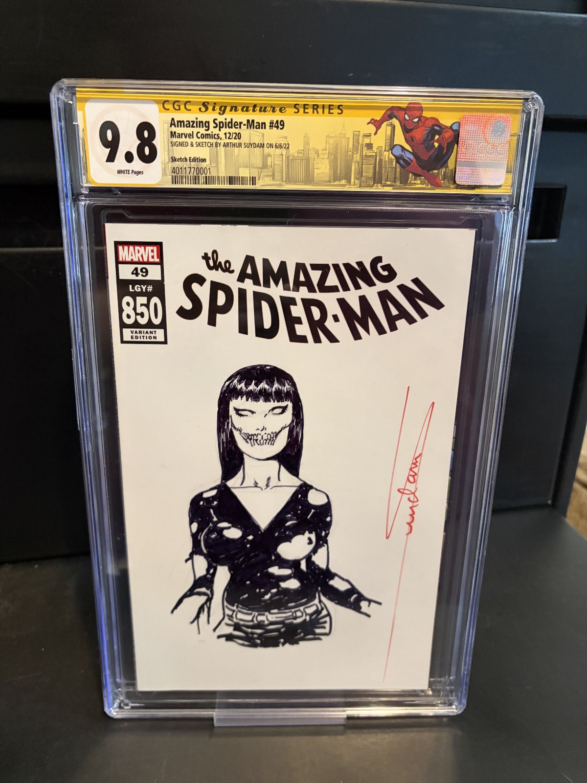 Amazing Spider-Man 49 Arthur SUYDAM Sketch Variant Zombie CGC 9.8 SS Mary Jane
