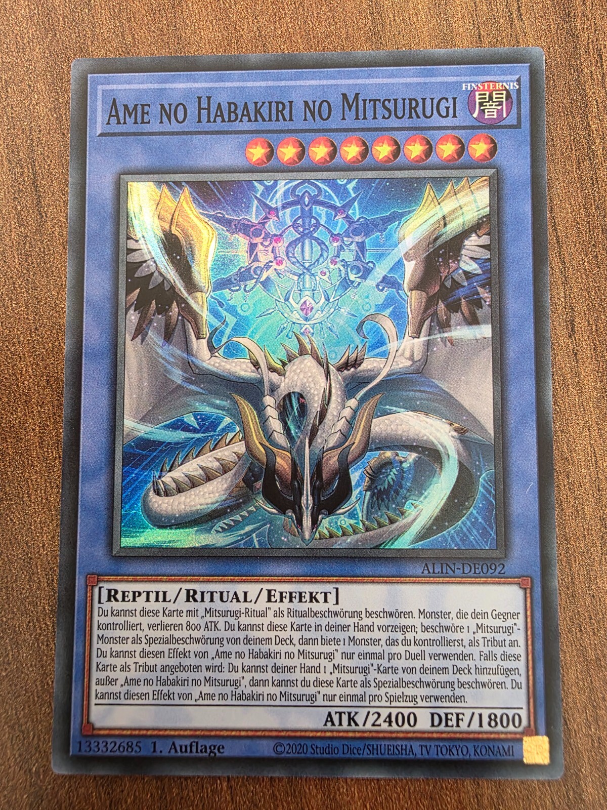 Yu-Gi-Oh ALIN-EN092 Ame no Habakiri no Mitsurugi Super Rare NM 1st