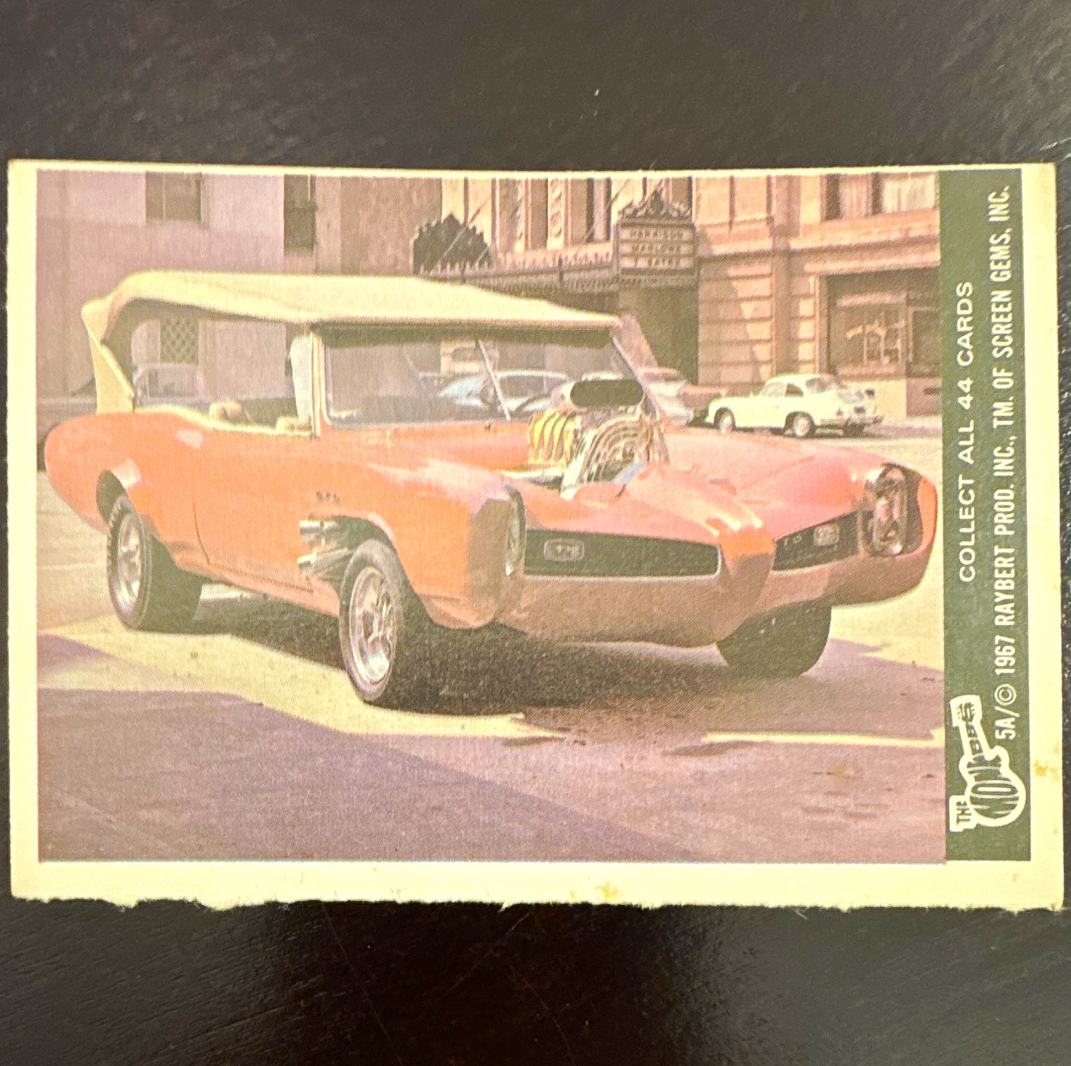 Screen Gems 1967 The Monkees Base Set #5A The Monkeemobile Trading Card
