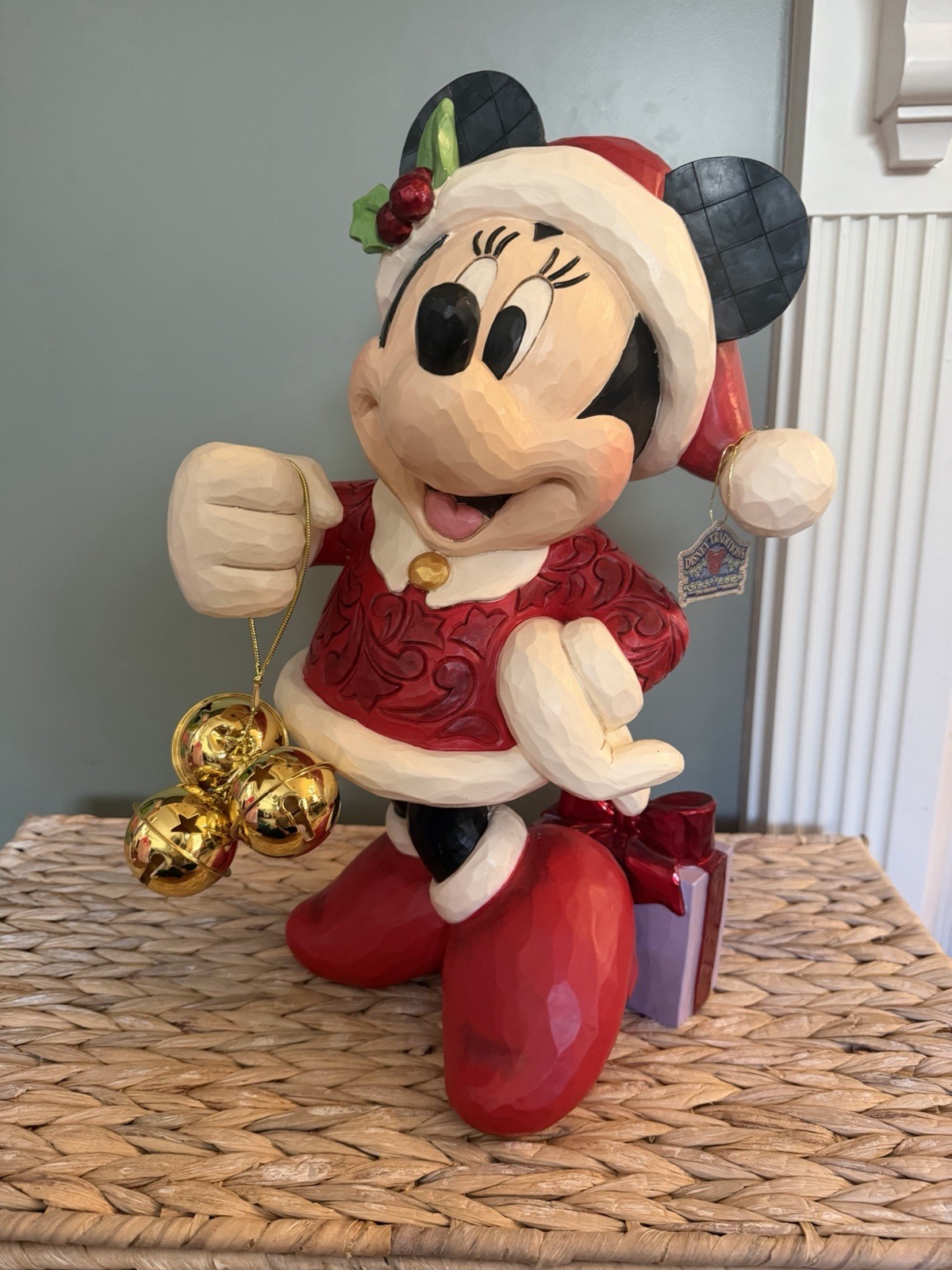 Disney Jim Shore Holiday Minnie Mouse with Bell 17 In Christmas Decor 2026