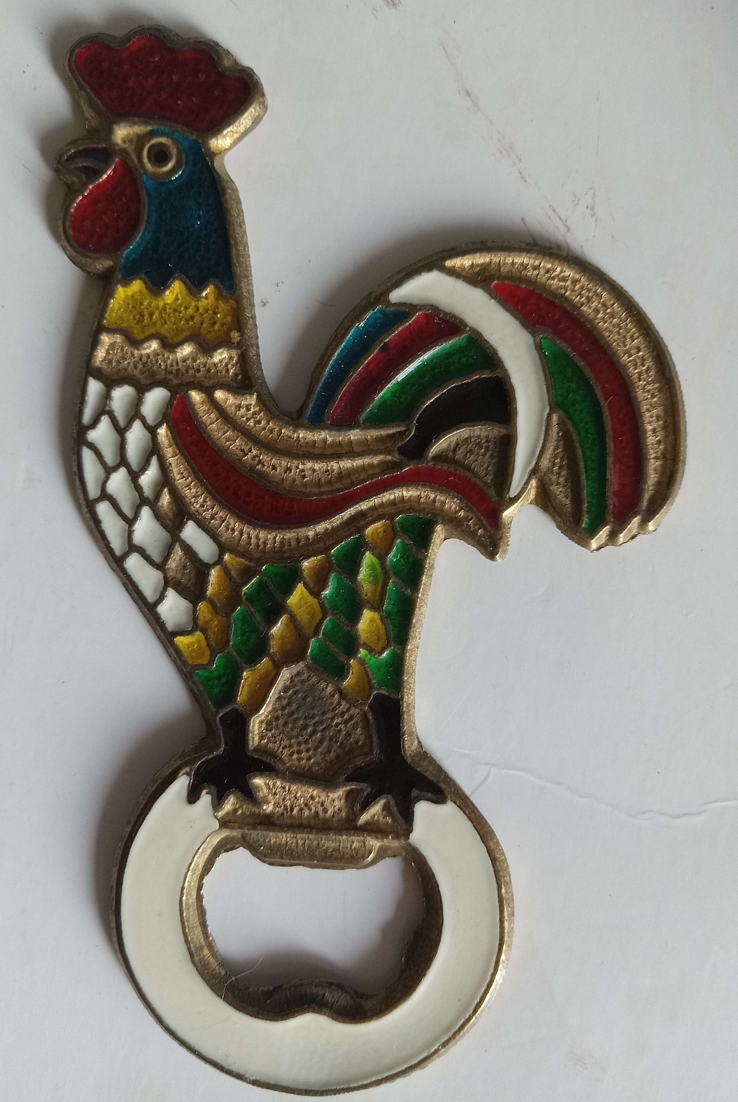 CONDITION READ Vintage Rustic Bronze Metal Rooster Wall Hanging Farmhouse Decor