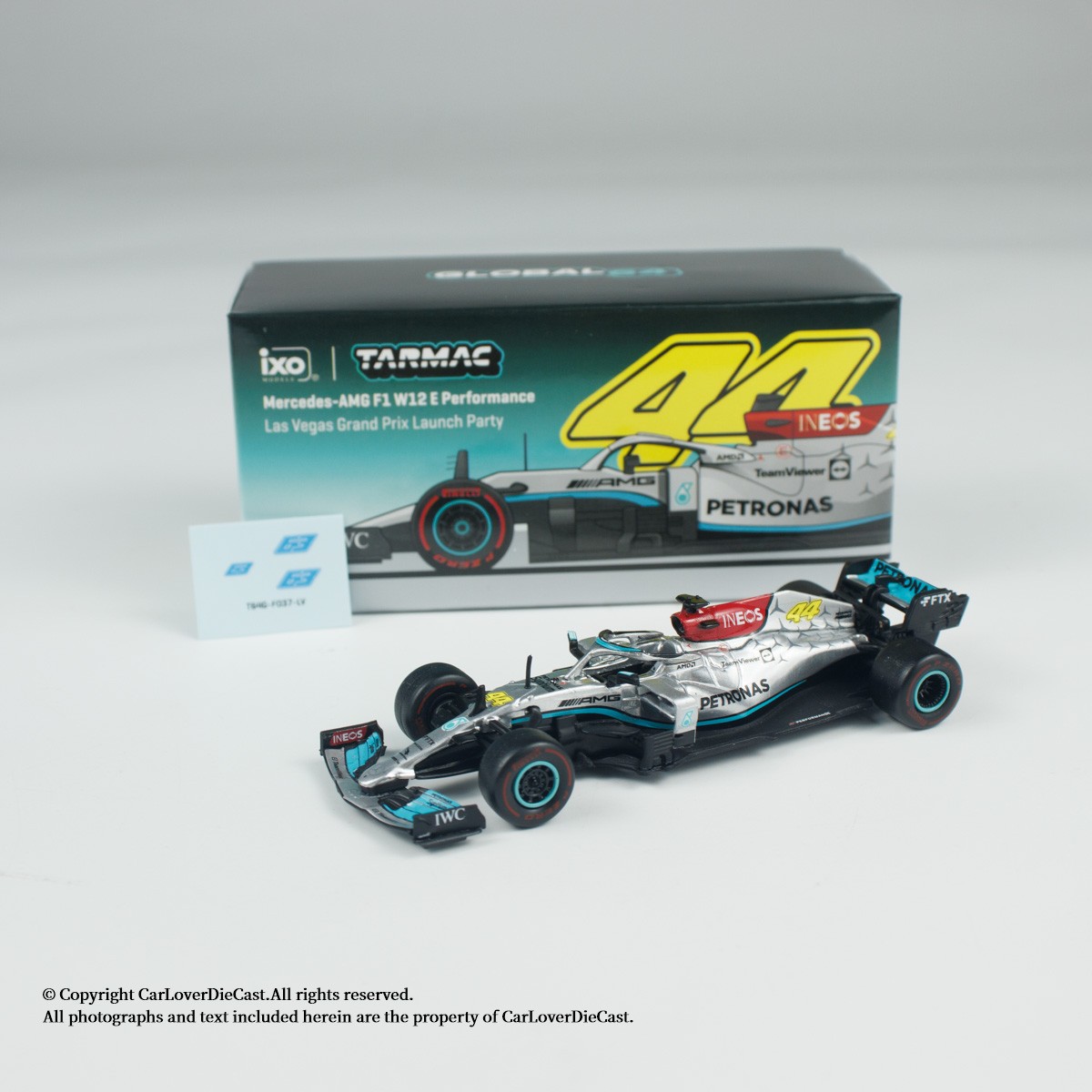 Rare Lewis Hamilton F1 Wxx Las Vegas GP 1:64 Alloy Diecast Model Car