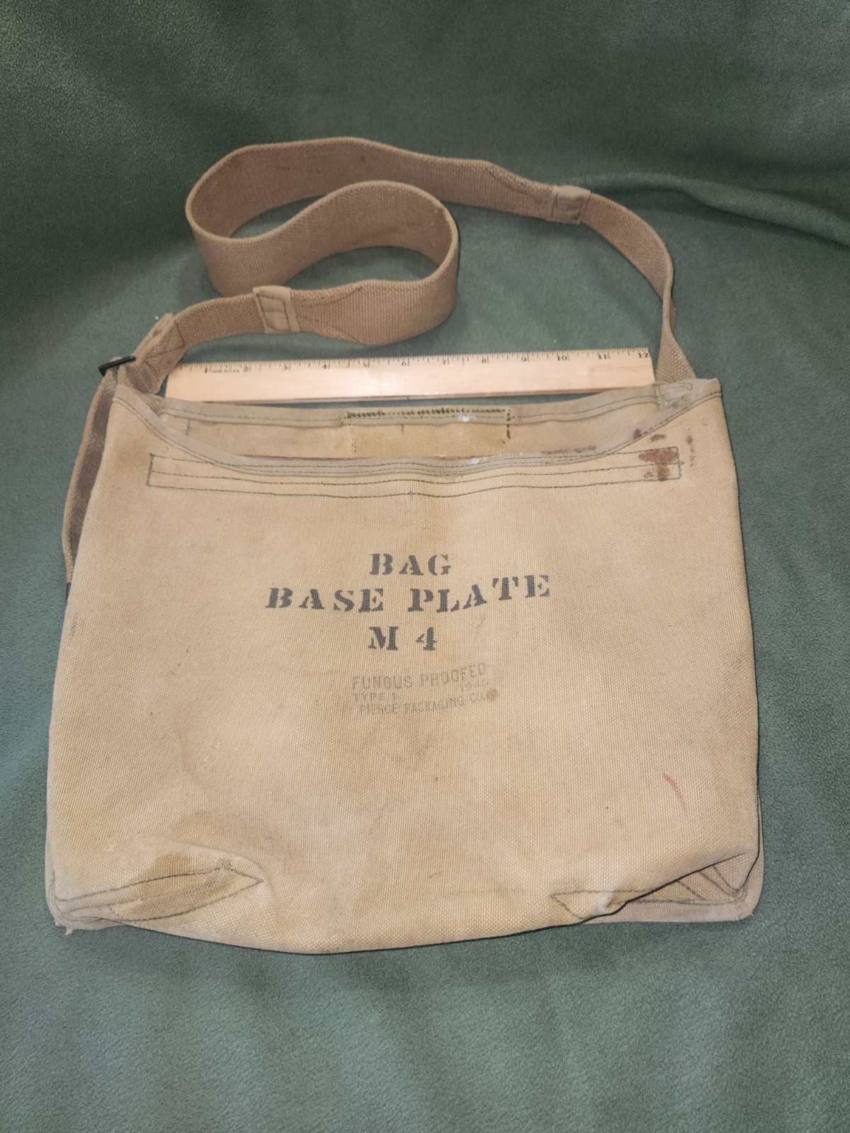 WWII M3 M5 60mm Mortar canvas baseplate bag