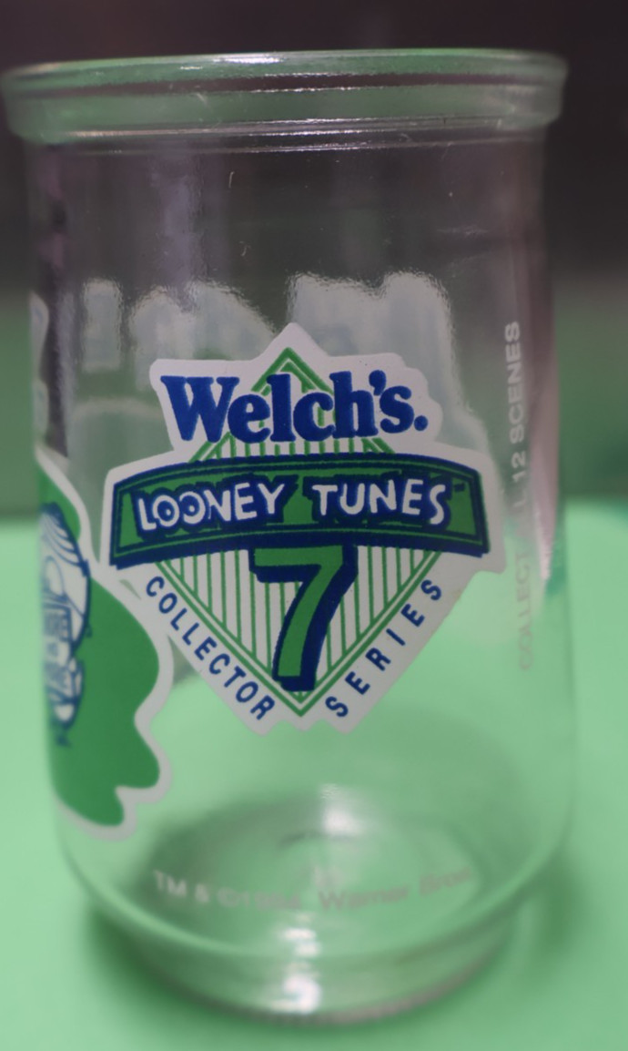 Vintage 1994 Welch's Jelly Glass #7 Foghorn Leghorn Looney Tunes