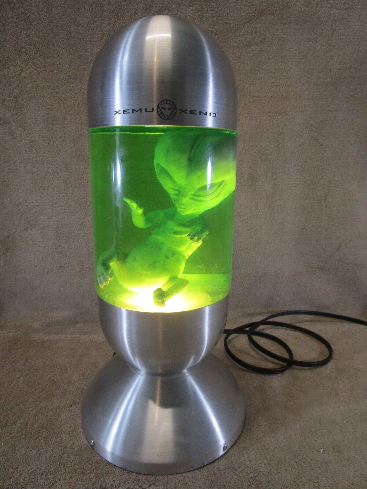 Huge Vintage Xemu Xeno Preserved Alien Embryo Lamp Lava Lamp Lite WORKS RARE