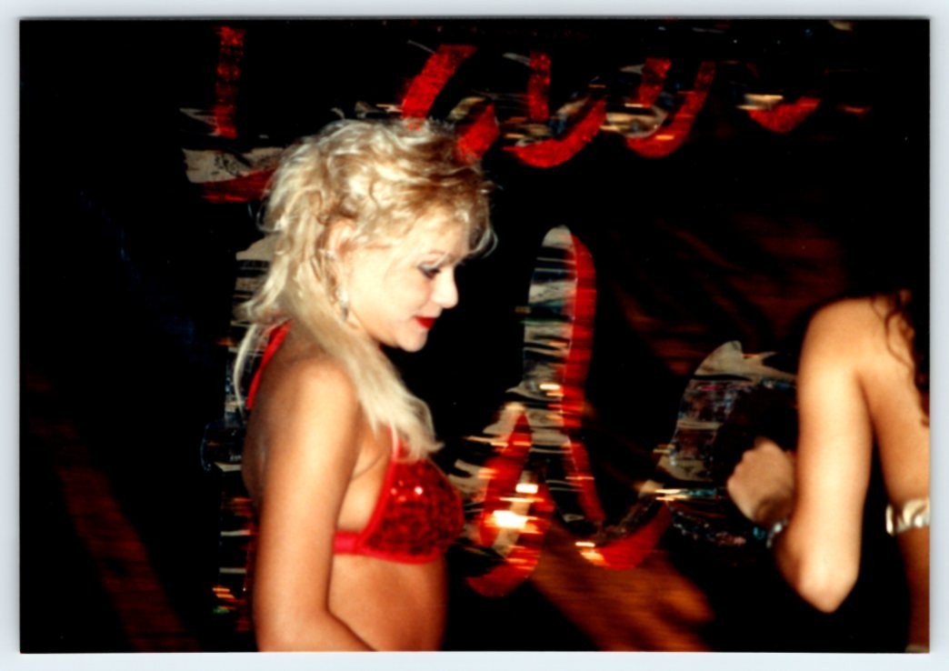 Vintage Photo Pretty Young Woman Exotic Dancer At Strip Club 1990\'s DST116 i