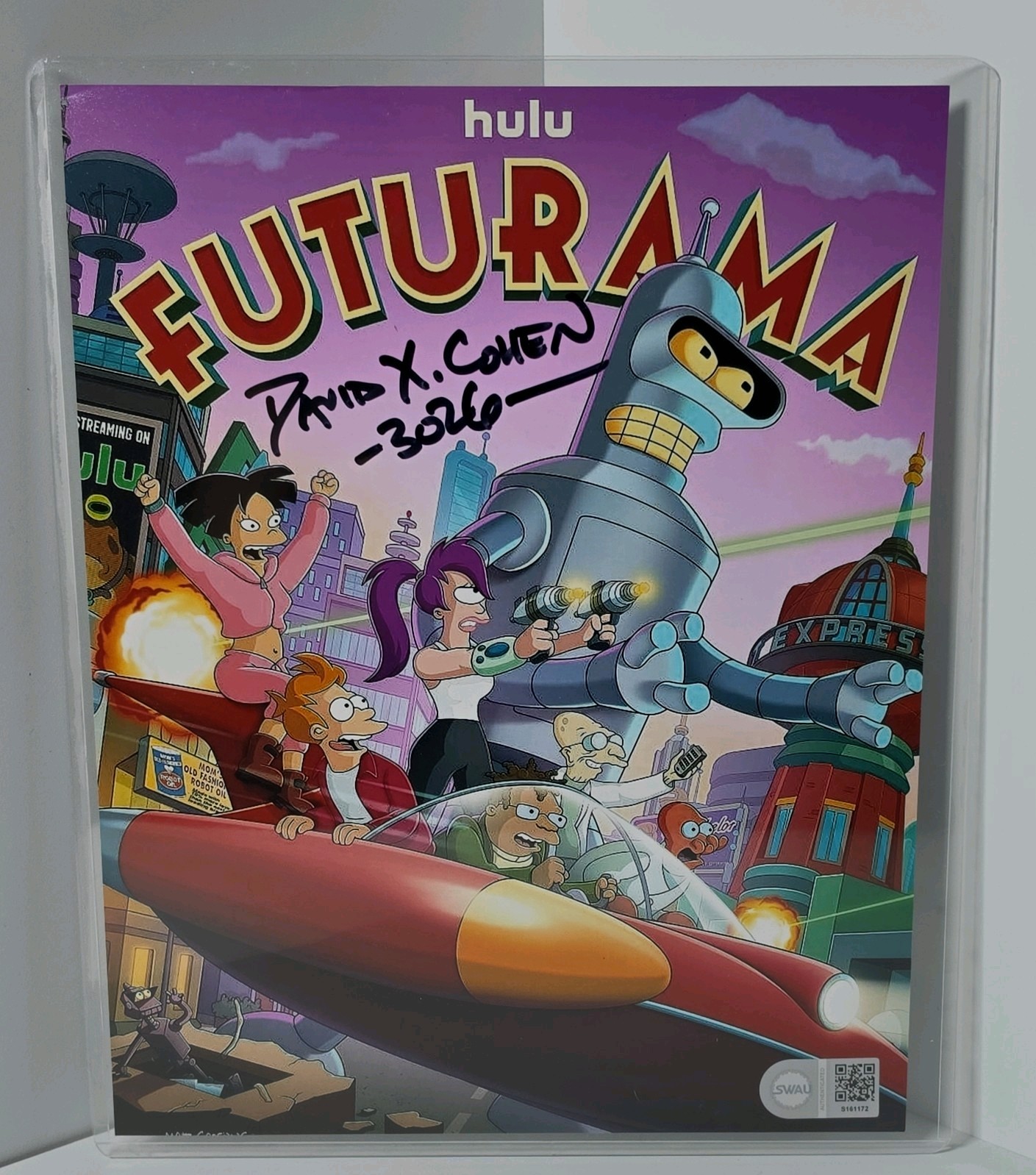 Futurama TV Series with David Cohen\'s signature and \