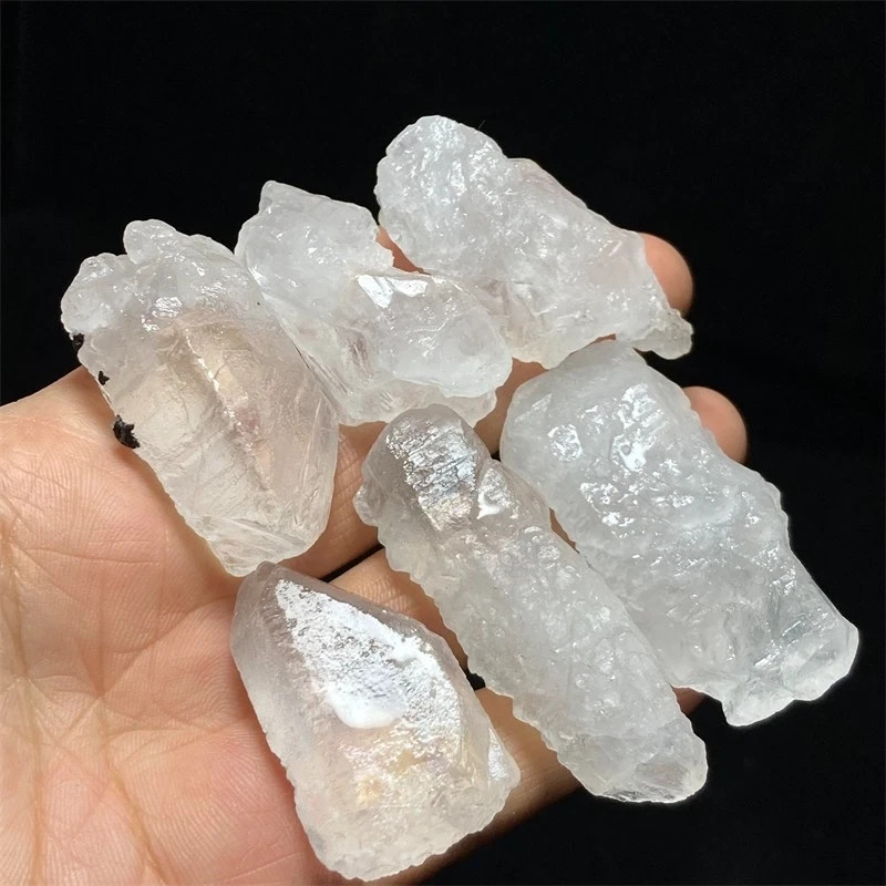 Six stone 129g Vibrant Nirvana Skeletal Mineral Reiki Stone Healing Specimen Q17