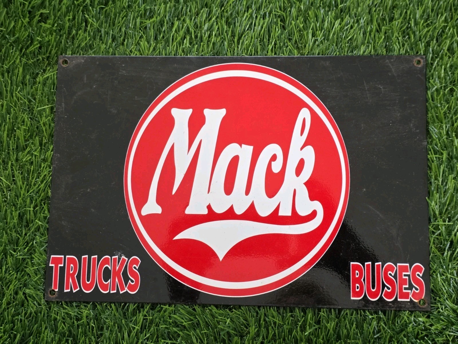 VINTAGE 1950'S MACK DIESEL TRUCKS PORCELAIN SIGN TRUCKS BUSES 12 VINTAGE 1950'S MACK DIESEL TRUCKS PORCELAIN SIGN TRUCKS BUSES 12