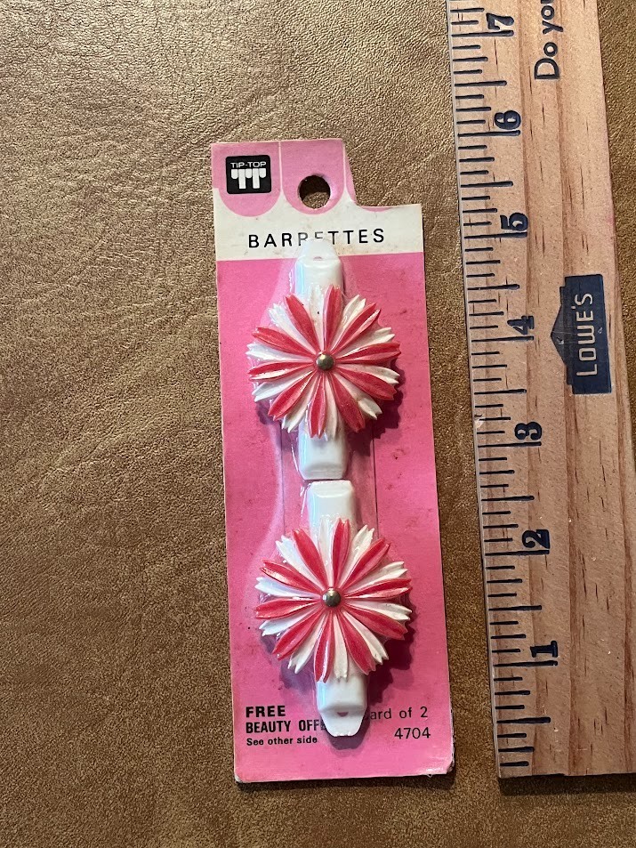Vintage Tip Top Mid-Century Modern Barrette NOS Faberge INC Vintage Tip Top Mid-Century Modern Barrette NOS Faberge INC