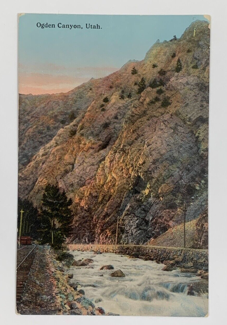 Ogden Canyon Utah Postcard Posted 1915