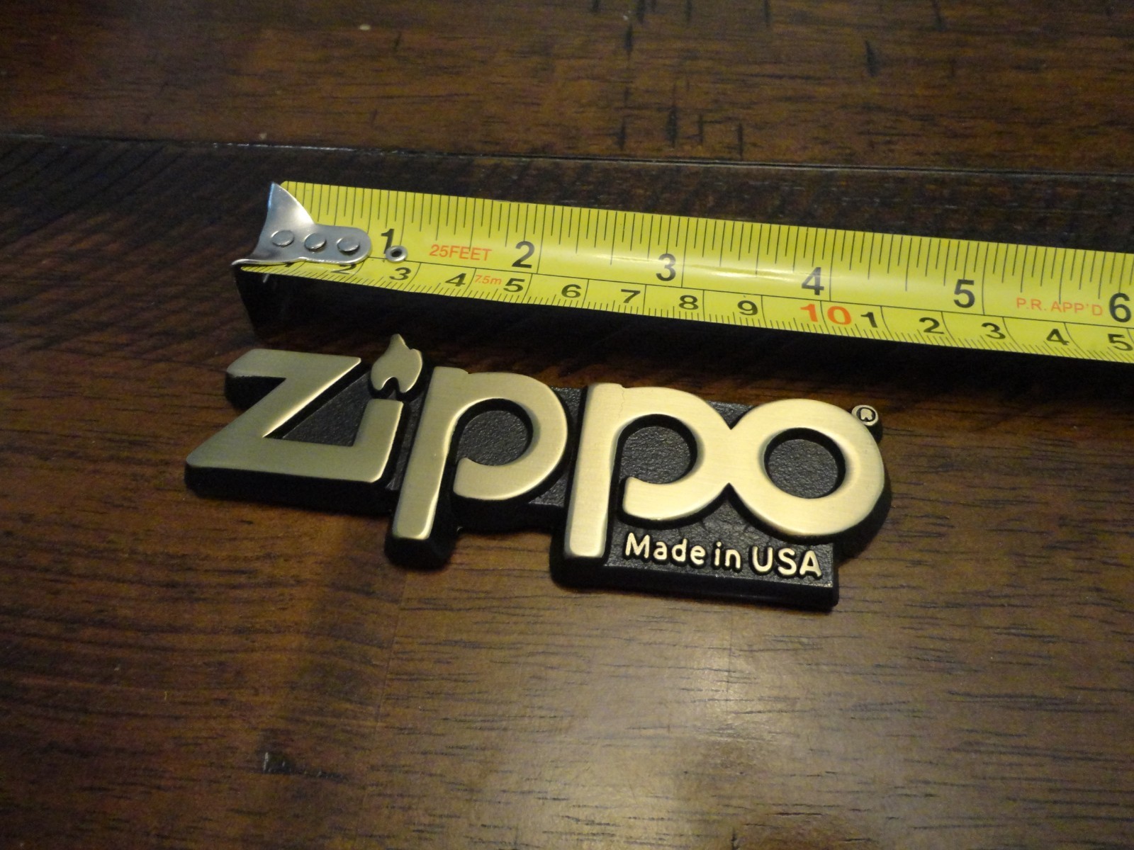 BRASS ZIPPO PAPERWEIGHT GIVEN OUT AT 2000 SWAP MEET MINT IN BOX BRASS ZIPPO PAPERWEIGHT GIVEN OUT AT 2000 SWAP MEET MINT IN BOX