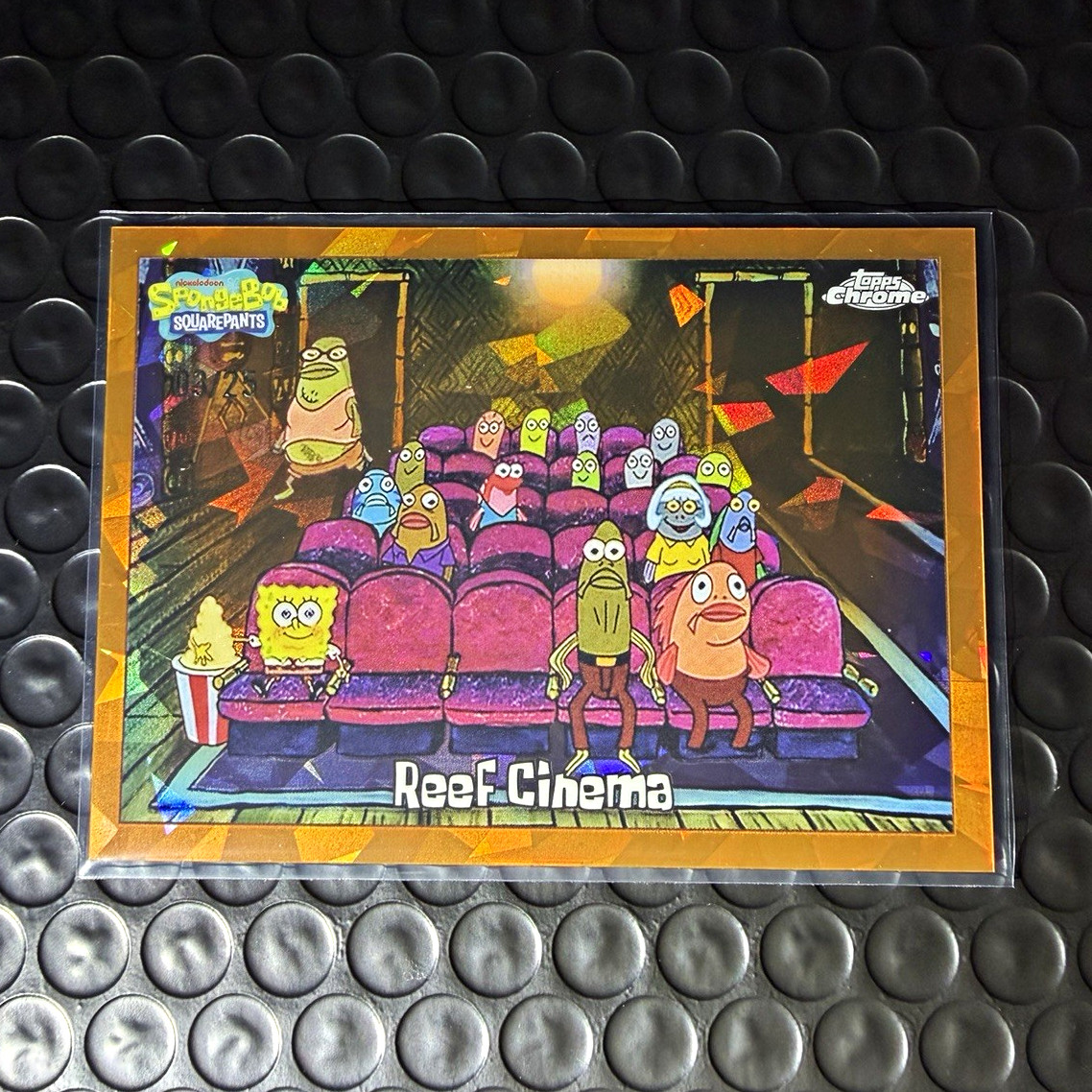 2025 Topps Chrome SpongeBob SquarePants Sapphire Reef Cinema #132 Orange #3/25