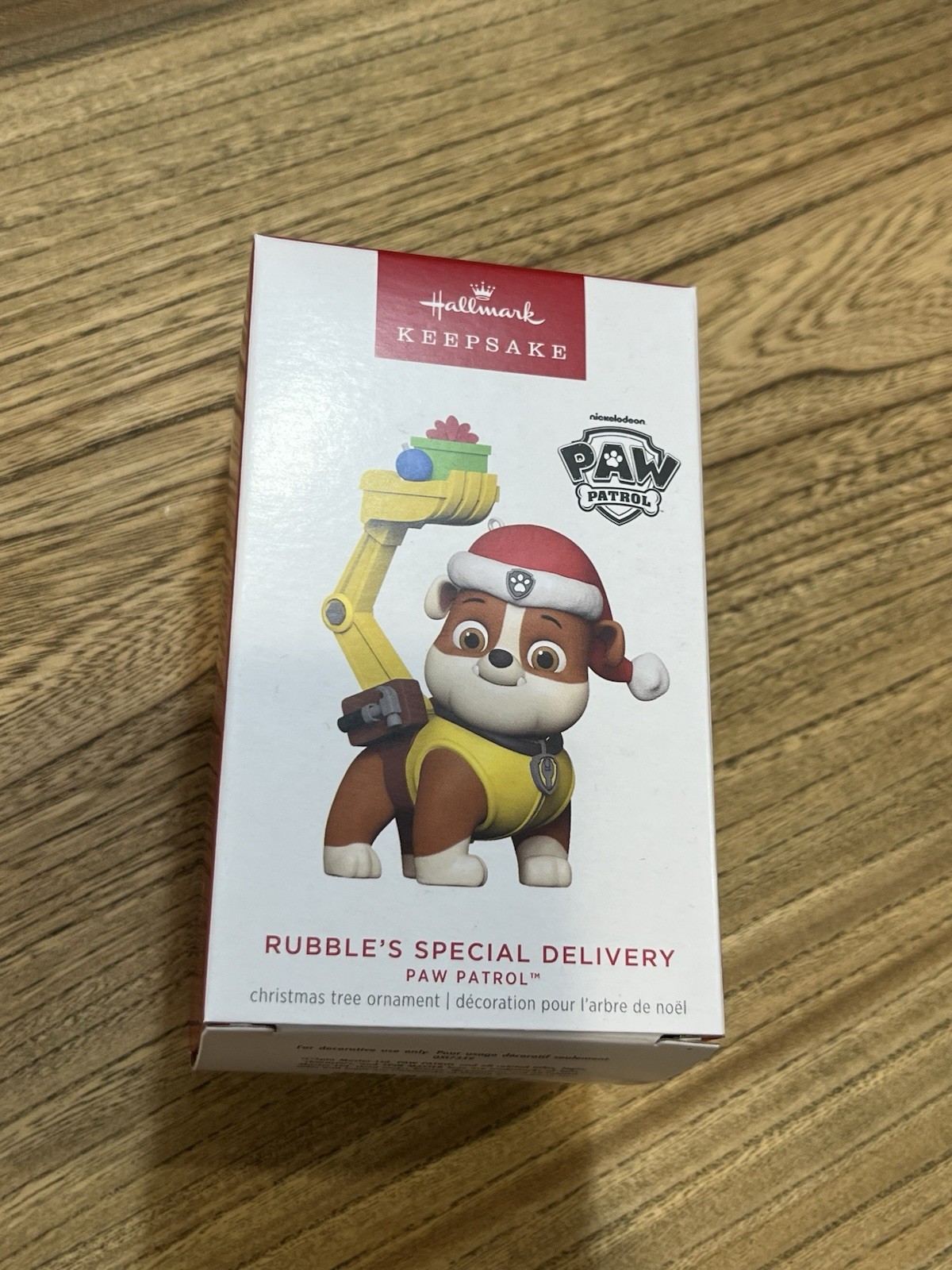 Hallmark 2023 Rubble\'s Special Delivery Paw Patrol Christmas Ornament