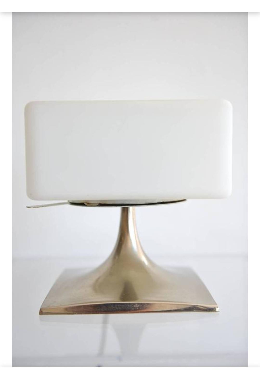 Rare Square MCM Laurel Lamp Model 6083