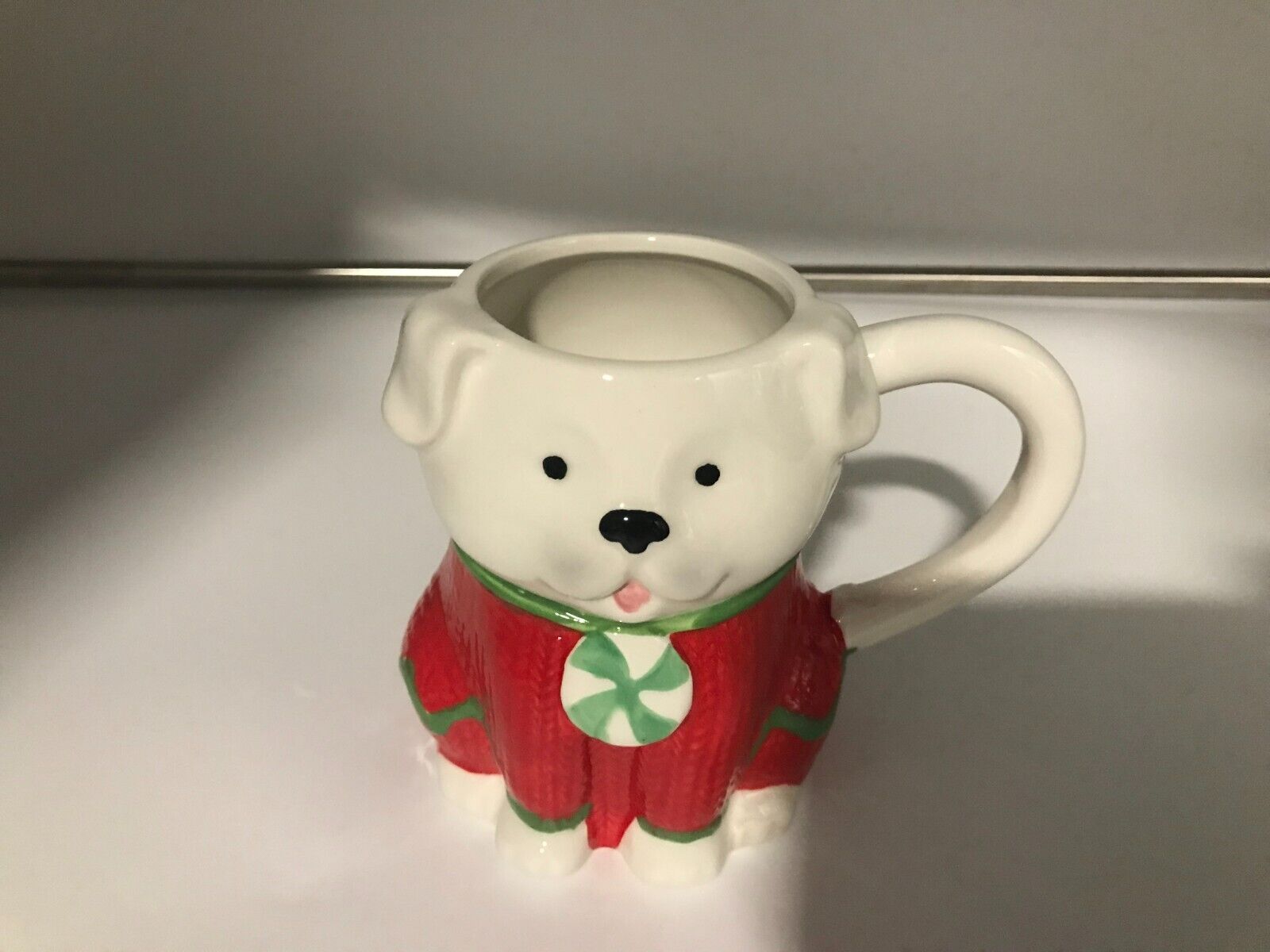 Boston Warehouse Ceramic 18oz Christmas Dog Coffee Mug AA01B30018