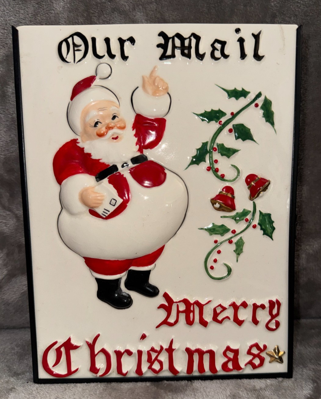 Vintage Yona Santa Christmas Mailbox Vintage Yona Santa Christmas Mailbox