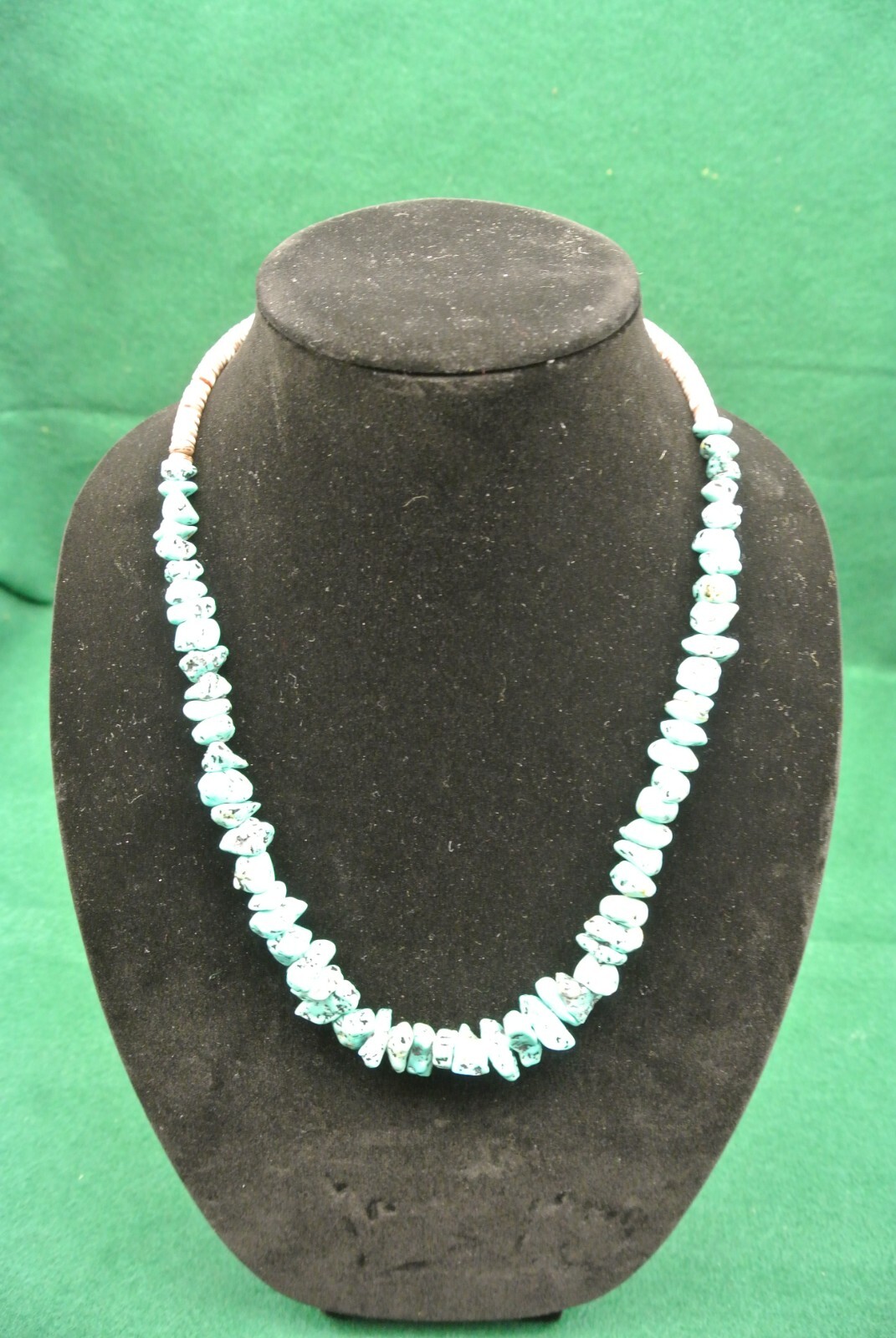 Beautiful, Vintage Turquoise Nugget and shell necklace Authentic Beautiful, Vintage Turquoise Nugget and shell necklace Authentic