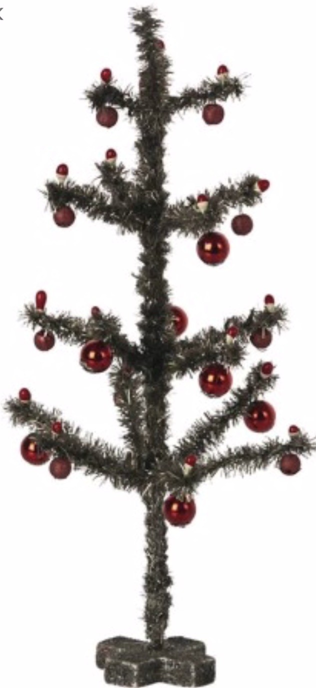 Maileg christmas tree, antique silver