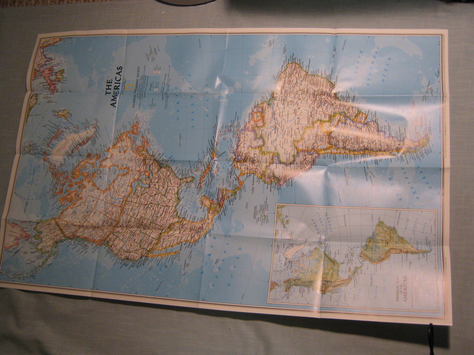 THE AMERICAS MAP + PEOPLING OF THE AMERICAS National Geographic December 2000