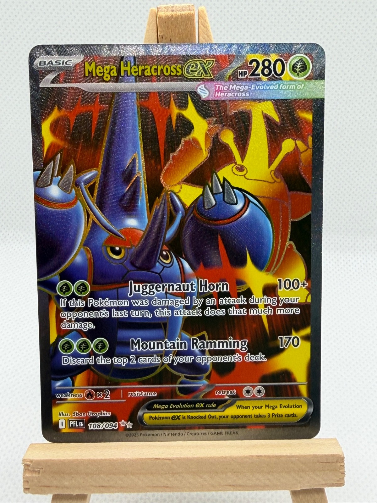 Mega Heracross (108/094) - Phantasmal Flames Ultra Rare - Pokemon TCG English