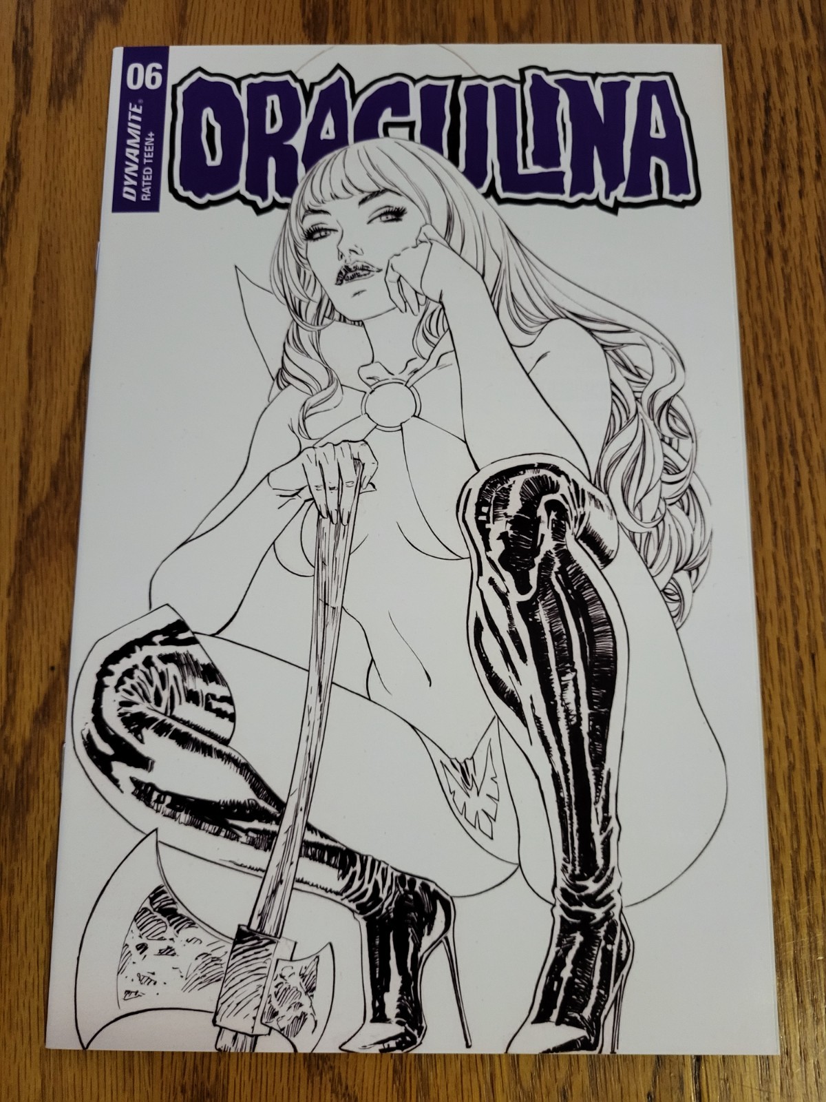 Dynamite Comics Draculina #6 - Guillem March B&W Variant (2022) - Excellent