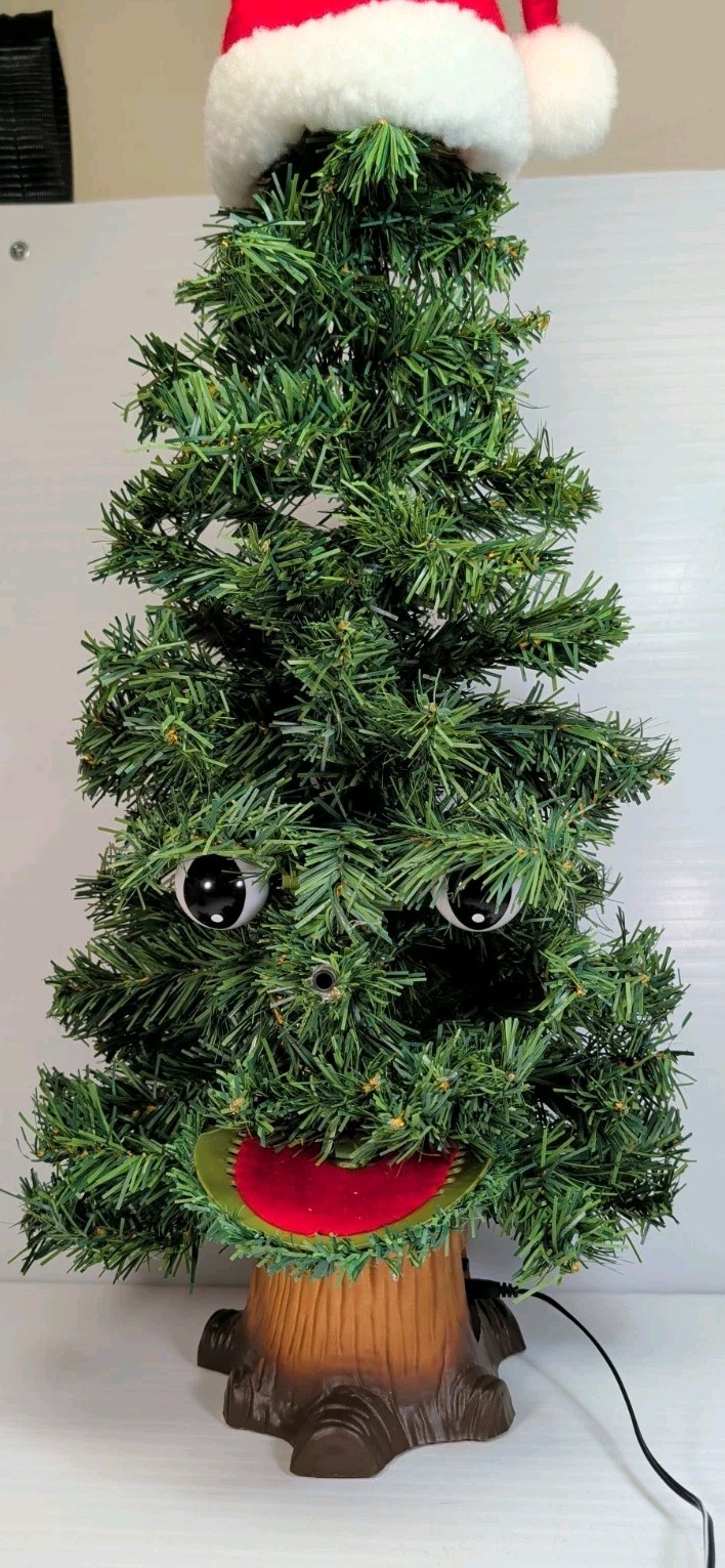 Vintage 1996 Gemmy Douglas Fir Talking Singing Christmas Tree 24