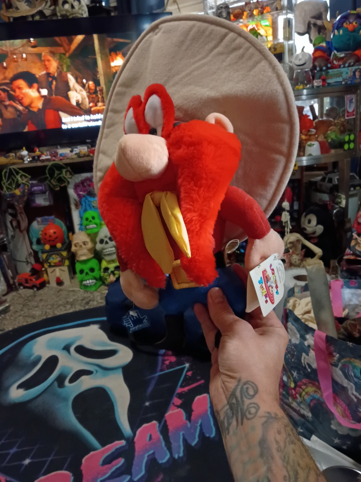 Vintage 1994 Applause Yosemite Sam Plush Toy 16” Tall Including Hat Looney Tunes
