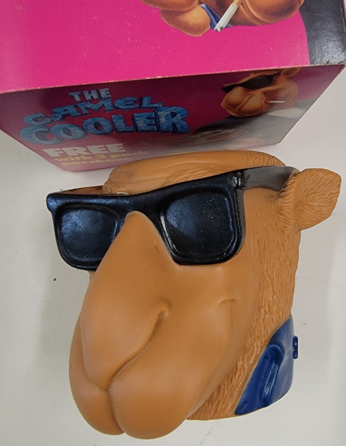 Joe Camel 1991 Camel Head Koozie Beer Can Cooler Holder New In Box