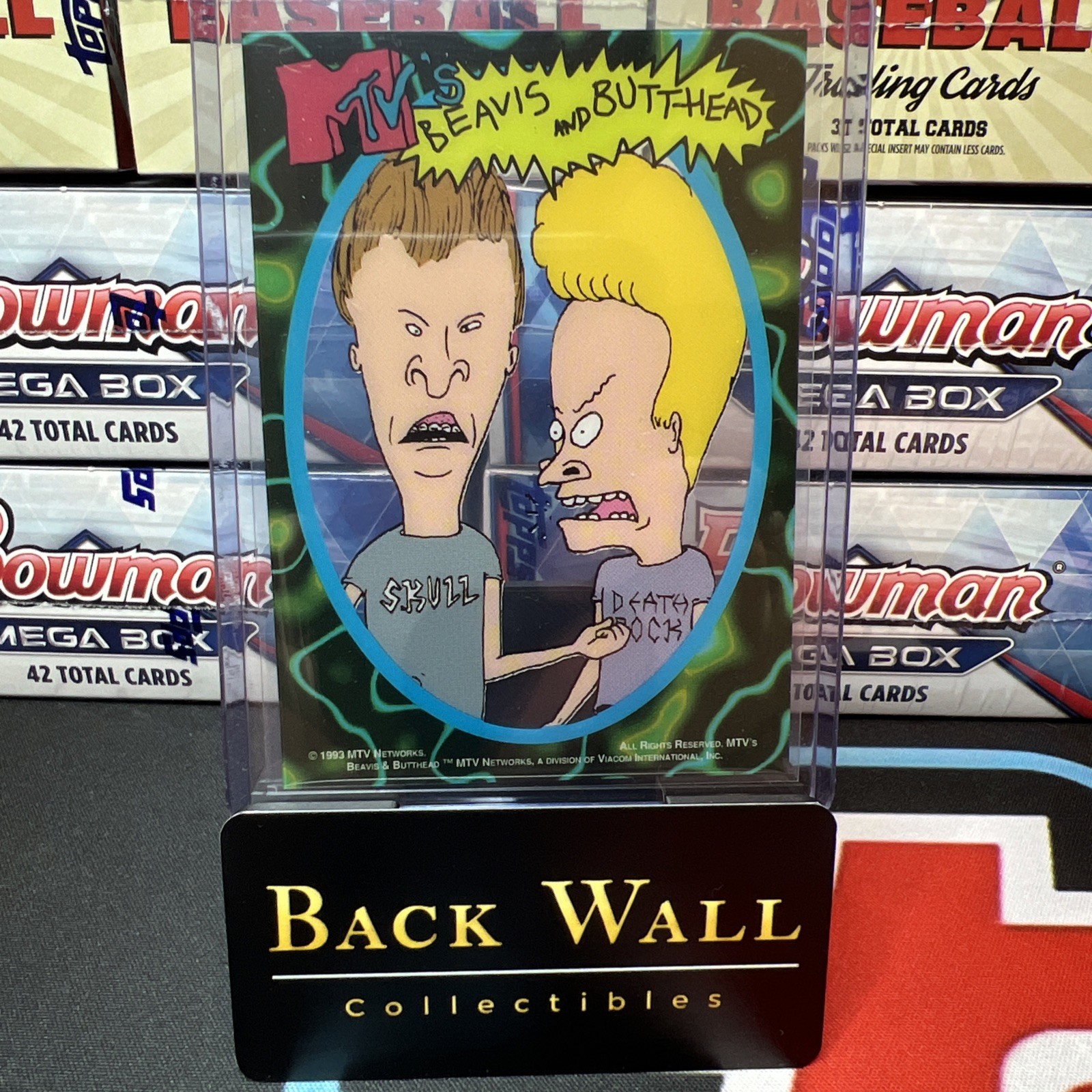 1993 MTV's BEAVIS and BUTTHEAD Clear Cell Acetate Rookie Card True RC Vf-Nm 🔥🤘
