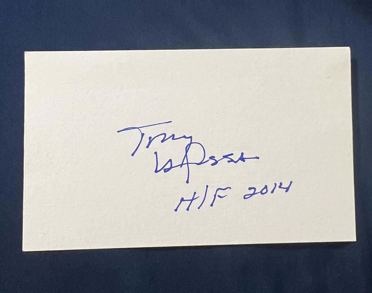 Tony LaRussa Autograph Hall of Fame w/ Special Inscriptions Signed 
