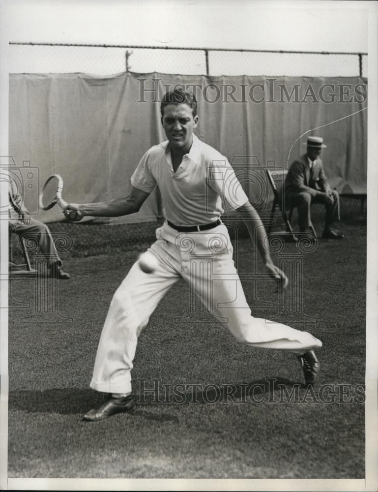1933 Press Photo Clifford Sutter vs Cician McGrath at National tennis in NY 1933 Press Photo Clifford Sutter vs Cician McGrath at National tennis in NY