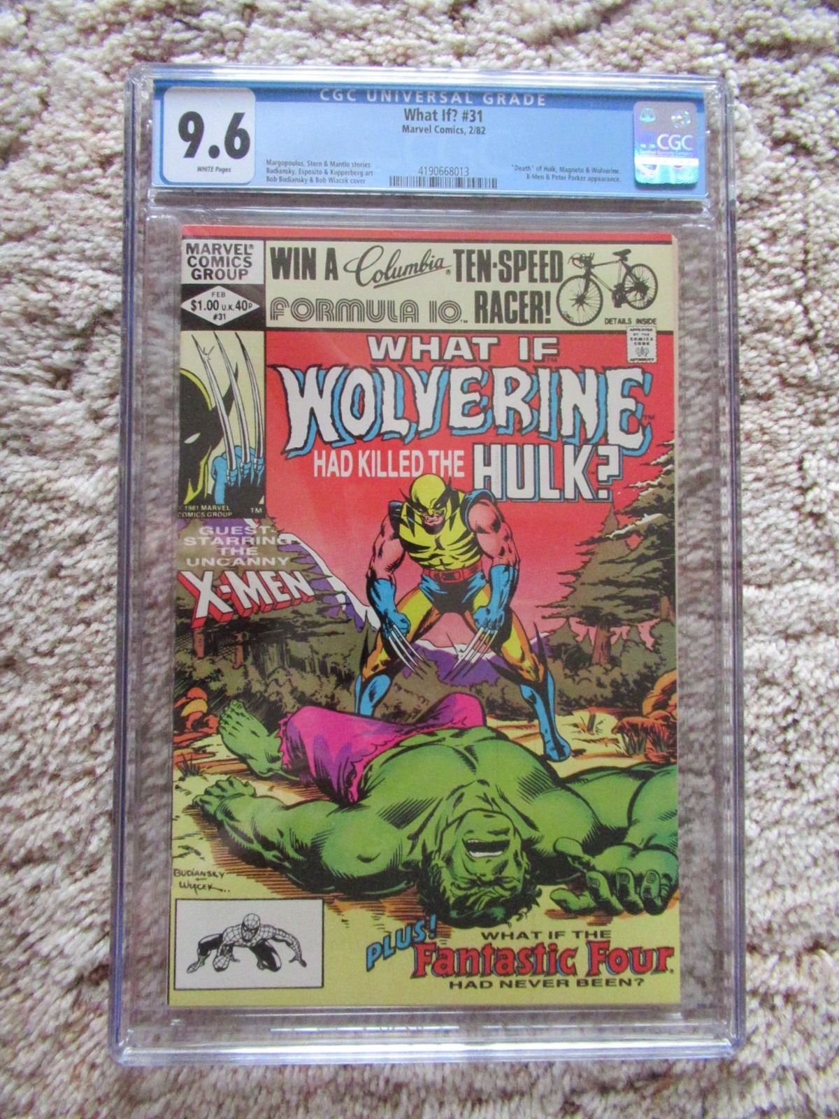 1982 WHAT IF? #31 CGC 9.6 WHITE PAGES