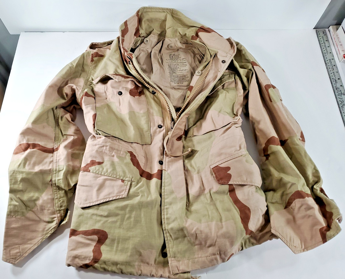 Isratex Inc VTG Desert Camo Cold Weather Field Jacket Class 4 XS Short X-small